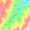 Mapa topográfico Bailadores, altitud, relieve