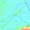 Mapa topográfico Kinawley, altitud, relieve