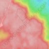 Mapa topográfico Fau de Trépail, altitud, relieve