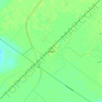 Mapa topográfico Sillanwali, altitud, relieve