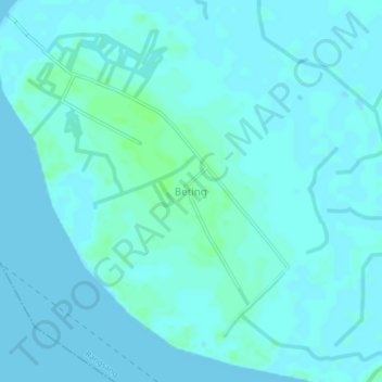 Mapa topográfico Beting, altitud, relieve