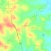 Mapa topográfico Kodagu Kaloni, altitud, relieve