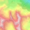 Mapa topográfico La Grande Manche, altitud, relieve