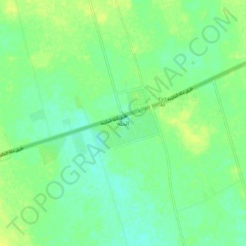 Mapa topográfico Al Jilh, altitud, relieve