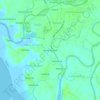 Mapa topográfico Bonto Manaik, altitud, relieve
