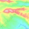 Mapa topográfico Páramo, altitud, relieve