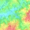Mapa topográfico La Roche, altitud, relieve