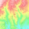 Mapa topográfico Valongo de Cima, altitud, relieve