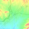 Mapa topográfico Bezenjan, altitud, relieve