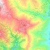 Mapa topográfico Mirik, altitud, relieve