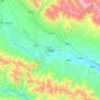 Mapa topográfico Menyuan, altitud, relieve