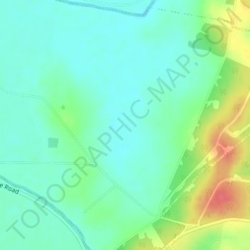 Mapa topográfico Rifle Range, altitud, relieve