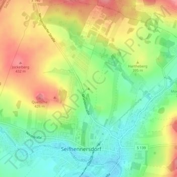 Mapa topográfico Stachelberg, altitud, relieve