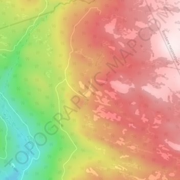 Mapa topográfico Venåssætra, altitud, relieve