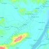Mapa topográfico Lasam, altitud, relieve