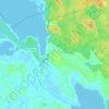 Mapa topográfico Bjurböle, altitud, relieve
