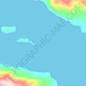 Mapa topográfico Freshwater Bay, altitud, relieve