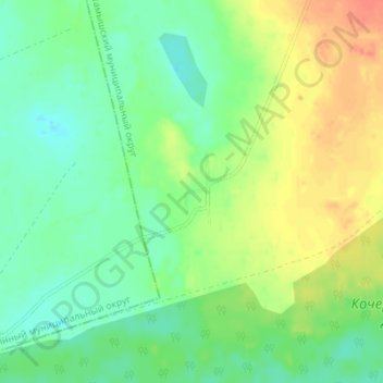 Mapa topográfico Борок, altitud, relieve