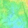 Mapa topográfico Le Pensier, altitud, relieve