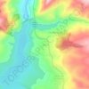Mapa topográfico Sibari, altitud, relieve