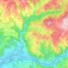 Mapa topográfico Le Mas, altitud, relieve