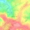 Mapa topográfico La Févrie, altitud, relieve