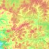 Mapa topográfico Yellapur, altitud, relieve
