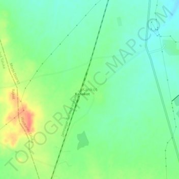 Mapa topográfico Kankot, altitud, relieve