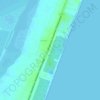 Mapa topográfico ECR Beach View point, altitud, relieve