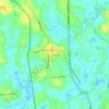 Mapa topográfico Thalore, altitud, relieve