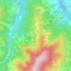 Mapa topográfico Lezzara, altitud, relieve