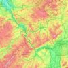 Mapa topográfico Rhein-Lahn-Kreis, altitud, relieve