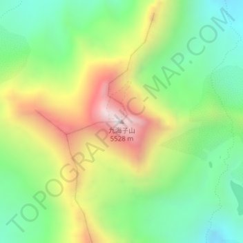 Mapa topográfico Mt.Siao-p'i, altitud, relieve
