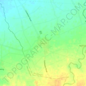 Mapa topográfico Payao, altitud, relieve