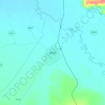 Mapa topográfico Woken, altitud, relieve