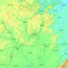 Mapa topográfico Dazu, altitud, relieve