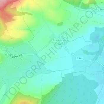 Mapa topográfico En Champigneule, altitud, relieve