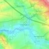 Mapa topográfico Großenlupnitz, altitud, relieve