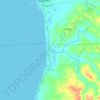 Mapa topográfico Punong, altitud, relieve