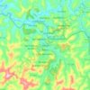 Mapa topográfico Viçosa, altitud, relieve