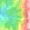 Mapa topográfico Αλαγονία, altitud, relieve