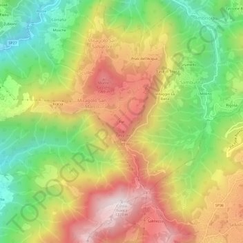Mapa topográfico Fur, altitud, relieve