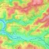 Mapa topográfico Dahl, altitud, relieve