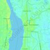 Mapa topográfico Vaikom, altitud, relieve