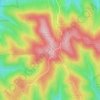 Mapa topográfico Fruška gora, altitud, relieve
