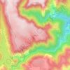 Mapa topográfico Le Mont, altitud, relieve
