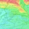 Mapa topográfico Eccles, altitud, relieve