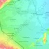 Mapa topográfico El Tamarindo, altitud, relieve