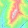 Mapa topográfico Sangan, altitud, relieve