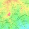 Mapa topográfico Malkajgiri, altitud, relieve